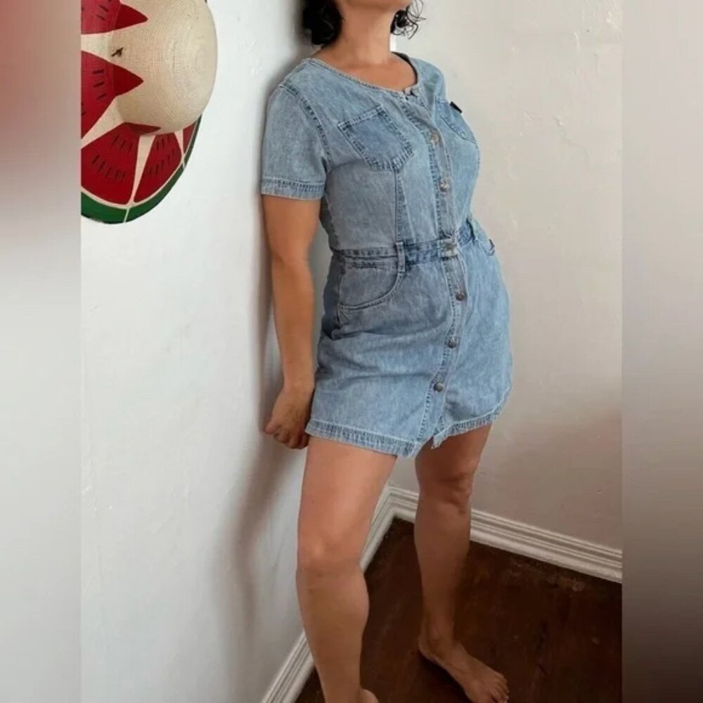 Vintage Gloria Vanderbilt Denim Dress/Romper